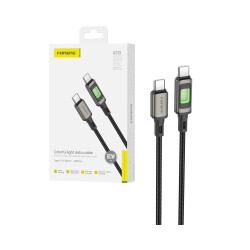 Foneng Cable XS13 Type-C to Type-C with Light 60W 1.2M Black 
